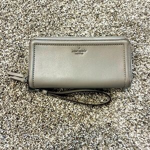 Kate Spade Gray Wristlet Wallet